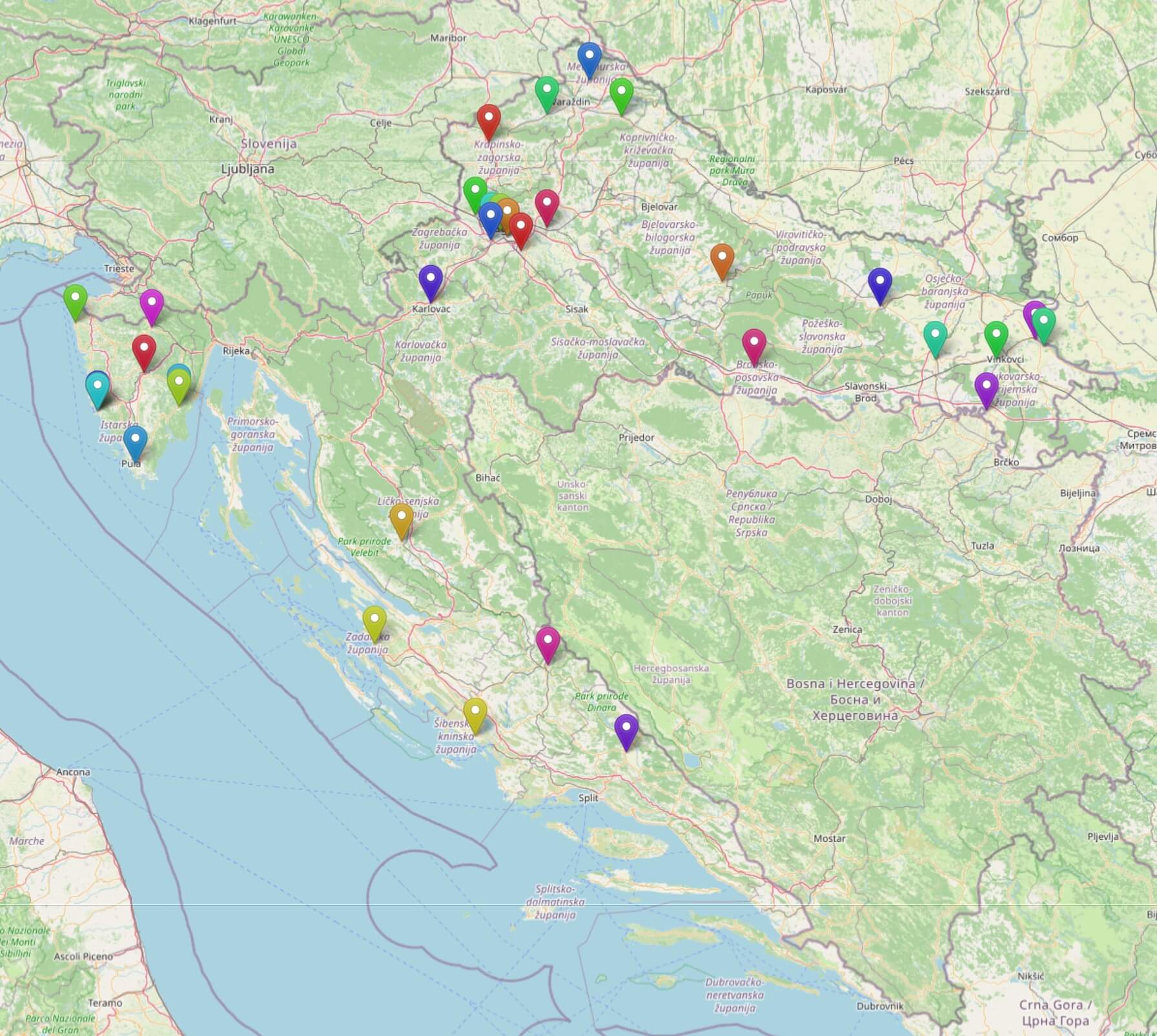 Dostupne punjače pronađite u Qelo mobilnoj aplikaciji